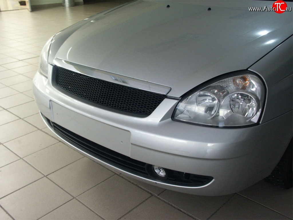 549 р. Решётка радиатора Car.T Лада Приора 21728 купе дорестайлинг (2010-2013) (Неокрашенная)  с доставкой в г. Майкоп