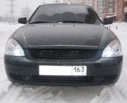 1 299 р. Решётка радиатора Elegance Лада Приора 2170 седан дорестайлинг (2007-2014) (Неокрашенная)  с доставкой в г. Майкоп. Увеличить фотографию 2
