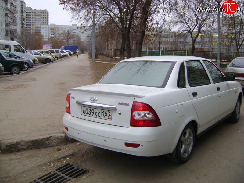 1 799 р. Спойлер Спорт-Классик  Лада Приора  2170 (2007-2014) седан дорестайлинг (Неокрашенный)  с доставкой в г. Майкоп