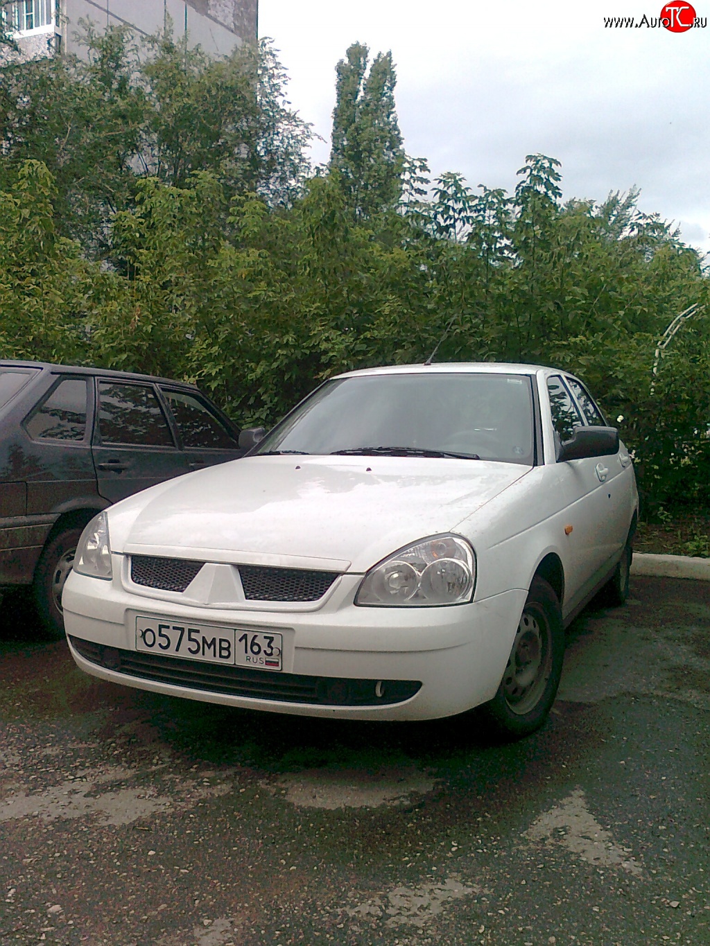 749 р. Решётка радиатора Car.t MMC Style Лада Приора 21728 купе дорестайлинг (2010-2013) (Неокрашенная)  с доставкой в г. Майкоп