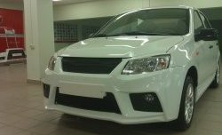 689 р. Реснички GTC на фары Лада Гранта Спорт 2191 лифтбэк рестайлинг (2023-2025) (Неокрашенные)  с доставкой в г. Майкоп. Увеличить фотографию 2