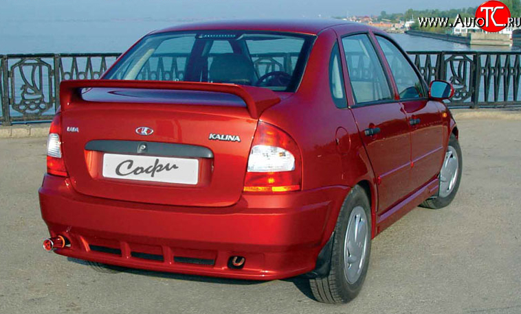9 599 р. Задний бампер Софи  Лада Калина  1118 (2004-2013) седан (Неокрашенный)  с доставкой в г. Майкоп