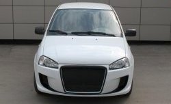 9 399 р. Передний бампер Я-робот Лада Калина 1117 универсал (2004-2013) (Неокрашенный, сетка в воздухозаборниках)  с доставкой в г. Майкоп. Увеличить фотографию 2
