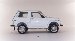 619 р. Комплект накладок задней стойки НИВА-Эверест Лада нива 4х4 2121 3 дв. 1-ый рестайлинг (2019-2021) (Неокрашенные)  с доставкой в г. Майкоп. Увеличить фотографию 3