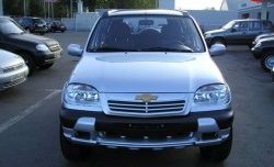 1 099 р. Накладка переднего бампера Трофи Chevrolet Niva 2123 дорестайлинг (2002-2008) (Неокрашенная)  с доставкой в г. Майкоп. Увеличить фотографию 2