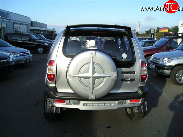 419 р. Чехол запасного колеса Трофи Chevrolet Niva 2123 дорестайлинг (2002-2008) (Неокрашенный)  с доставкой в г. Майкоп