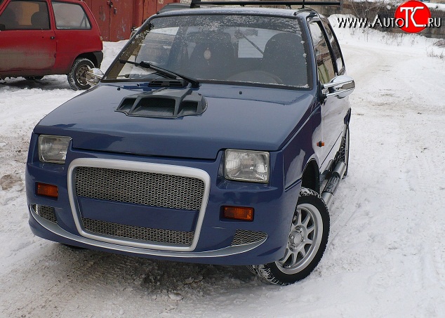 4 389 р. Передний бампер Я-робот V1  Лада Ока 1111 (1988-2008) (Неокрашенный)  с доставкой в г. Майкоп