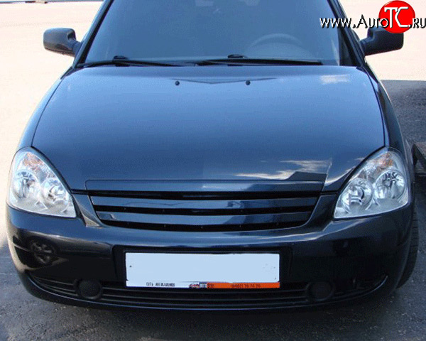 919 р. Радиаторная решётка M-VRS Лада Приора 21728 купе дорестайлинг (2010-2013) (Материал: стеклопластик, Неокрашенная)  с доставкой в г. Майкоп