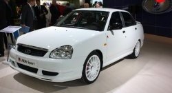 Пороги накладки Lada Priora Sport Лада Приора 2170 седан дорестайлинг (2007-2014)