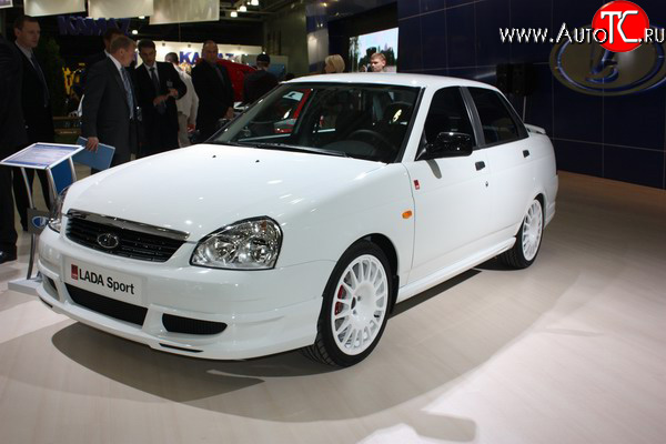 1 189 р. Пороги накладки Lada Priora Sport Лада Приора 2170 седан дорестайлинг (2007-2014) (Неокрашенные)  с доставкой в г. Майкоп