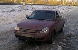 1 649 р. Вставки для передней модульной оптики M-VRS Лада Приора 2172 хэтчбек дорестайлинг (2008-2014)  с доставкой в г. Майкоп. Увеличить фотографию 3