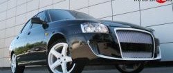 9 706 р. Передний бампер Я-робот Лада Приора 21728 купе дорестайлинг (2010-2013) (Неокрашенный, вставки под туманки)  с доставкой в г. Майкоп. Увеличить фотографию 6
