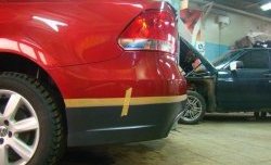 5 749 р. Накладка заднего бампера Racing  Volkswagen Polo  5 (2009-2015) седан дорестайлинг (Неокрашенная)  с доставкой в г. Майкоп. Увеличить фотографию 2