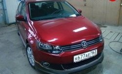 1 149 р. Реснички Racing Volkswagen Polo 5 седан дорестайлинг (2009-2015) (Неокрашенные)  с доставкой в г. Майкоп. Увеличить фотографию 4