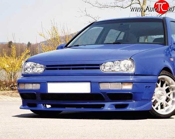 4 399 р. Накладка переднего бампера Fast V2 Volkswagen Golf 3 (1991-1998)  с доставкой в г. Майкоп