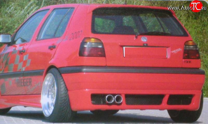 4 399 р. Накладка заднего бампера Fast Volkswagen Golf 3 (1991-1998)  с доставкой в г. Майкоп