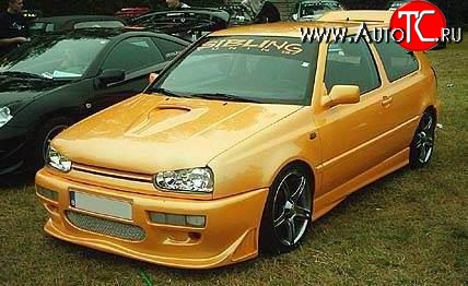 7 999 р. Передний бампер Power Style Volkswagen Golf 3 (1991-1998)  с доставкой в г. Майкоп