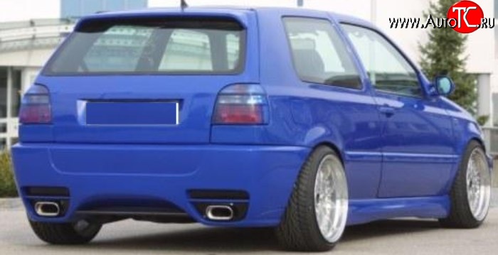 7 299 р. Задний бампер Power Style Volkswagen Golf 3 (1991-1998)  с доставкой в г. Майкоп
