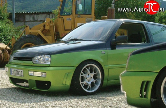 7 999 р. Передний бампер Well Volkswagen Vento A3 седан рестайлинг (1995-1998)  с доставкой в г. Майкоп