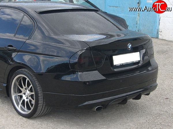 5 999 р. Накладка заднего бампера AC SHNITZER BMW 3 серия E90 седан дорестайлинг (2004-2008) (Неокрашенный)  с доставкой в г. Майкоп