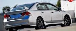 4 999 р. Накладка заднего бампера Mugen Honda Civic FD седан дорестайлинг (2005-2008)  с доставкой в г. Майкоп. Увеличить фотографию 2