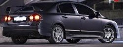 4 999 р. Накладка заднего бампера Mugen Honda Civic FD седан дорестайлинг (2005-2008)  с доставкой в г. Майкоп. Увеличить фотографию 3