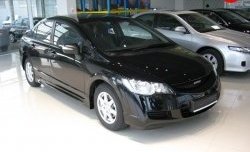5 399 р. Пороги накладки Mugen  Honda Civic  FD (2005-2011) седан дорестайлинг, седан рестайлинг (Неокрашенные)  с доставкой в г. Майкоп. Увеличить фотографию 4