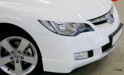 1 149 р. Реснички Mugen  Honda Civic  FD (2005-2011) седан дорестайлинг, седан рестайлинг (Неокрашенные)  с доставкой в г. Майкоп. Увеличить фотографию 2