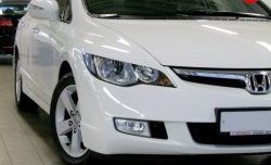 1 149 р. Реснички Mugen  Honda Civic  FD (2005-2011) седан дорестайлинг, седан рестайлинг (Неокрашенные)  с доставкой в г. Майкоп. Увеличить фотографию 3