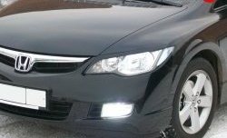 1 149 р. Реснички Mugen  Honda Civic  FD (2005-2011) седан дорестайлинг, седан рестайлинг (Неокрашенные)  с доставкой в г. Майкоп. Увеличить фотографию 6