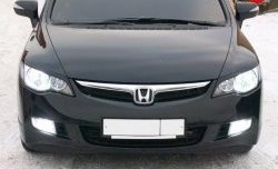 1 149 р. Реснички Mugen  Honda Civic  FD (2005-2011) седан дорестайлинг, седан рестайлинг (Неокрашенные)  с доставкой в г. Майкоп. Увеличить фотографию 8