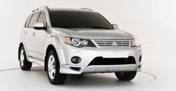 679 р. Радиаторная решётка Sport Mitsubishi Outlander XL (CW)  дорестайлинг (2005-2009) (Неокрашенная)  с доставкой в г. Майкоп. Увеличить фотографию 3