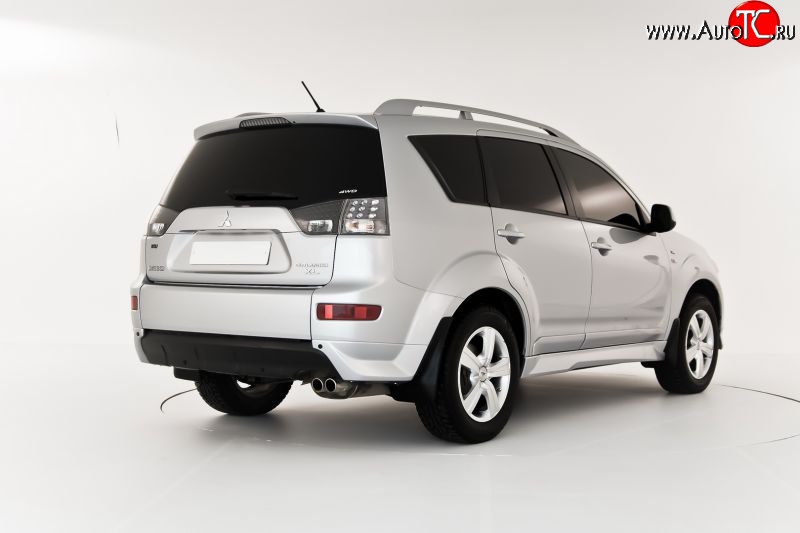 4 099 р. Клыки на задний бампер Centre Tuning  Mitsubishi Outlander  XL (2005-2009) (CW)  дорестайлинг (Неокрашенная)  с доставкой в г. Майкоп