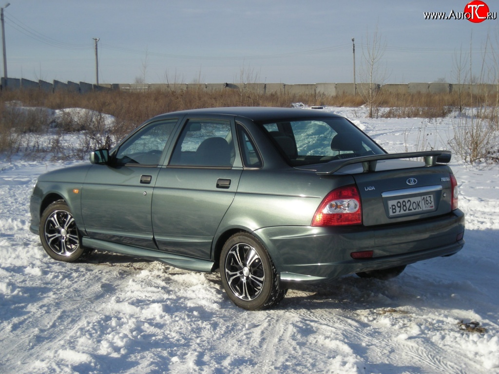 859 р. Спойлер Матэ Лада Приора 2170 седан дорестайлинг (2007-2014) (Неокрашенный)  с доставкой в г. Майкоп