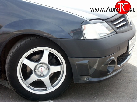 679 р. Реснички Smart  Renault Logan  1 (2004-2010) дорестайлинг (Неокрашенные)  с доставкой в г. Майкоп