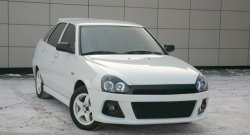 4 849 р. Передний бампер Снайпер WRC  Лада Приора ( 2170,  2171,  2172,  21728) (2007-2018) седан дорестайлинг, универсал дорестайлинг , хэтчбек дорестайлинг, купе дорестайлинг, купе рестайлинг, седан рестайлинг, универсал рестайлинг, хэтчбек рестайлин (Неокрашенный)  с доставкой в г. Майкоп. Увеличить фотографию 2