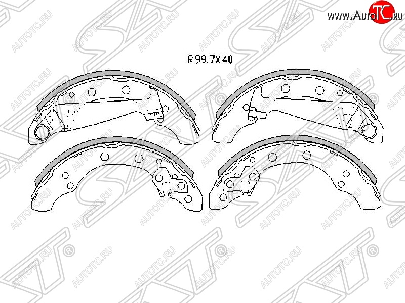 1 649 р. Колодки тормозные SAT (передние) Skoda Fabia Mk1 седан рестайлинг (2004-2008)  с доставкой в г. Майкоп