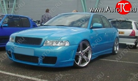 999 р. Реснички на фары CT Audi A4 B5 8D2 седан 1-ый рестайлинг (1996-1998) (Неокрашенные)  с доставкой в г. Майкоп