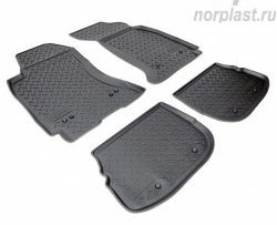 Комплект ковриков в салон Norplast Unidec Audi A4 ( B5 8D2 седан,  B5 8D5 универсал) (1994-2001) дорестайлинг, 1-ый рестайлинг, 2-ой рестайлинг (Цвет: черный)