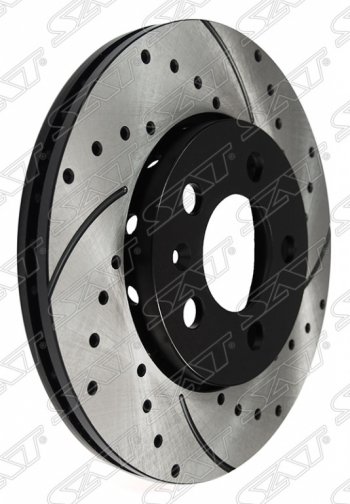 Комплект передних тормозных дисков SAT (перфорированые) Audi A1 8X1 хэтчбэк 3 дв. дорестайлинг (2010-2014)