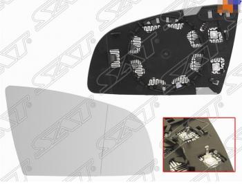 Правое полотно зеркала SAT (асферическое с обогревом) Audi A4 B7 седан (2004-2008)