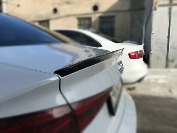 3 399 р. Лип спойлер АВТОКРАТ Audi A3 8VS седан дорестайлинг (2012-2016) (Неокрашенный)  с доставкой в г. Майкоп. Увеличить фотографию 2