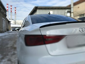 3 399 р. Лип спойлер АВТОКРАТ Audi A3 8VS седан дорестайлинг (2012-2016) (Неокрашенный)  с доставкой в г. Майкоп. Увеличить фотографию 3