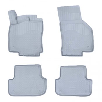 Коврики в салон Norplast Unidec Audi A3 ( 8VS седан,  8VA хэтчбэк 5 дв.) (2012-2020) дорестайлинг, рестайлин, рестайлинг (Цвет: серый)