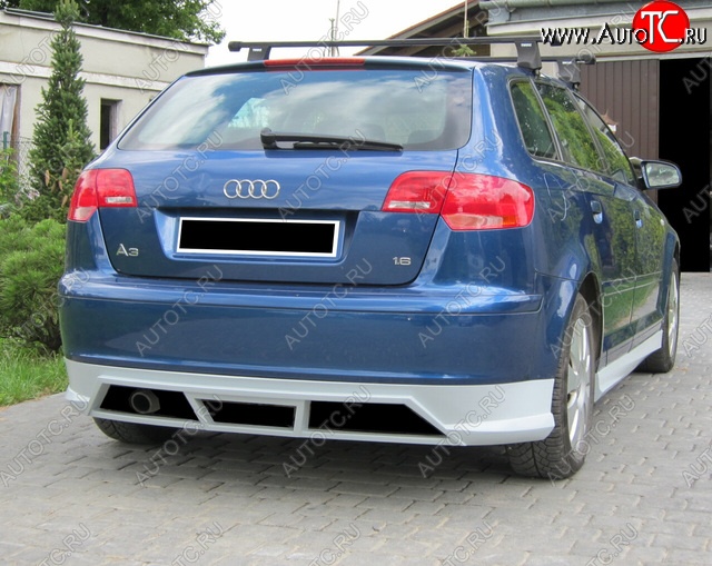 17 899 р. Накладка на задний бампер CSR Audi A3 8PA хэтчбэк 5 дв. 2-ой рестайлинг (2008-2010)  с доставкой в г. Майкоп