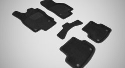 Износостойкие коврики в салон SeiNtex Premium 3D 4 шт. (ворсовые, черные) Audi A3 ( 8VS седан,  8VA хэтчбэк 5 дв.,  8V1) (2012-2020) дорестайлинг, хэтчбэк 3 дв. дорестайлинг, рестайлин, рестайлинг
