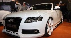 19 899 р. Накладка на передний бампер Rieger Audi A4 B8 дорестайлинг, седан (2007-2011)  с доставкой в г. Майкоп. Увеличить фотографию 2
