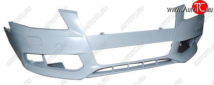 8 649 р. Передний бампер SAT (под омыватели) Audi A4 B8 дорестайлинг, седан (2007-2011) (Неокрашенный)  с доставкой в г. Майкоп