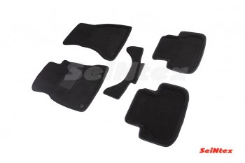 Комплект 3D ковриков в салон Seintex Audi A4 B8 дорестайлинг, универсал (2007-2011) (Серый)