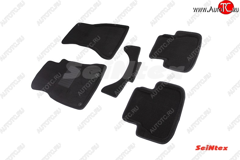 7 649 р. Комплект 3D ковриков в салон Seintex  Audi A4  B8 (2007-2015) дорестайлинг, седан, дорестайлинг, универсал, рестайлинг, седан (Серый)  с доставкой в г. Майкоп